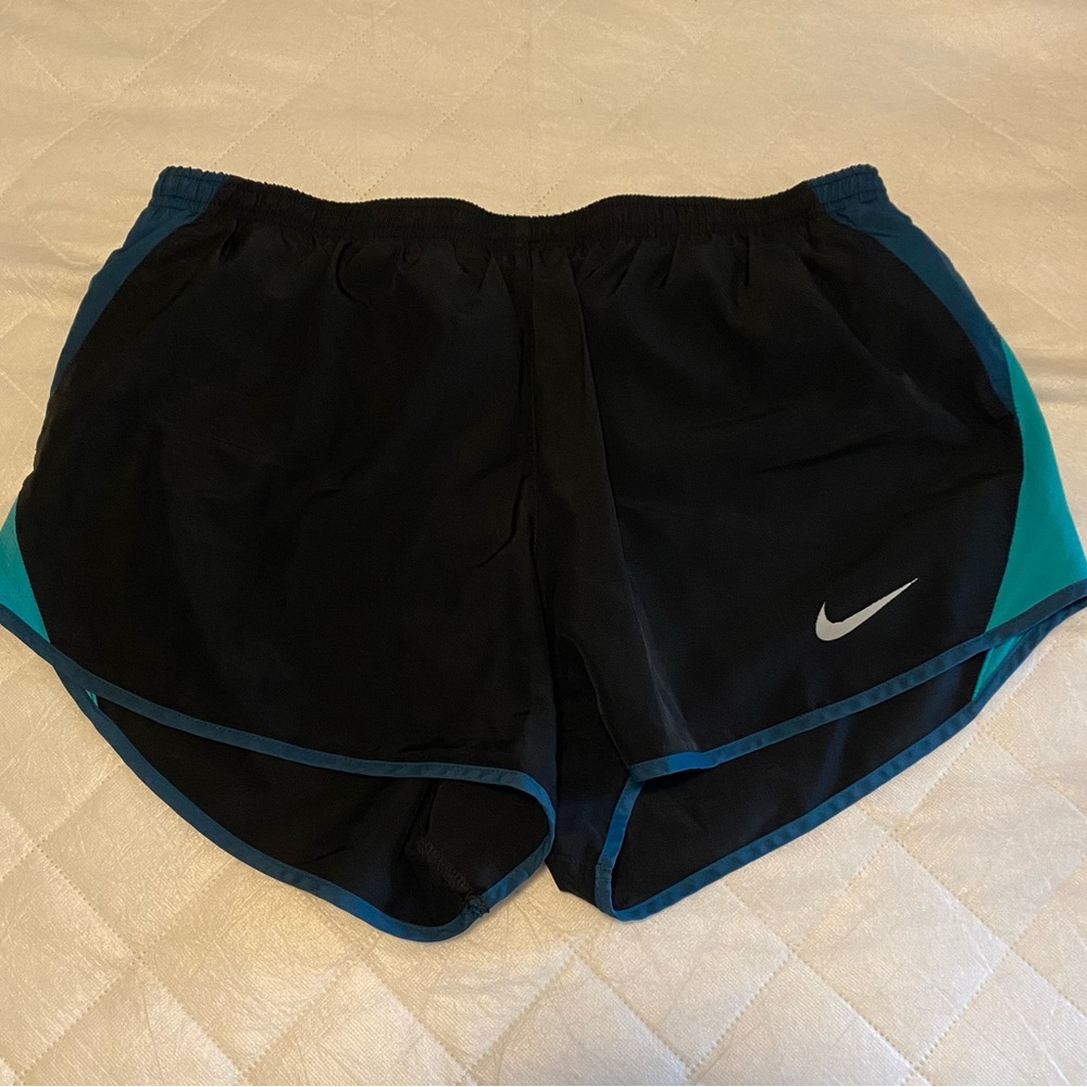 Nike Black and Blue Running Shorts